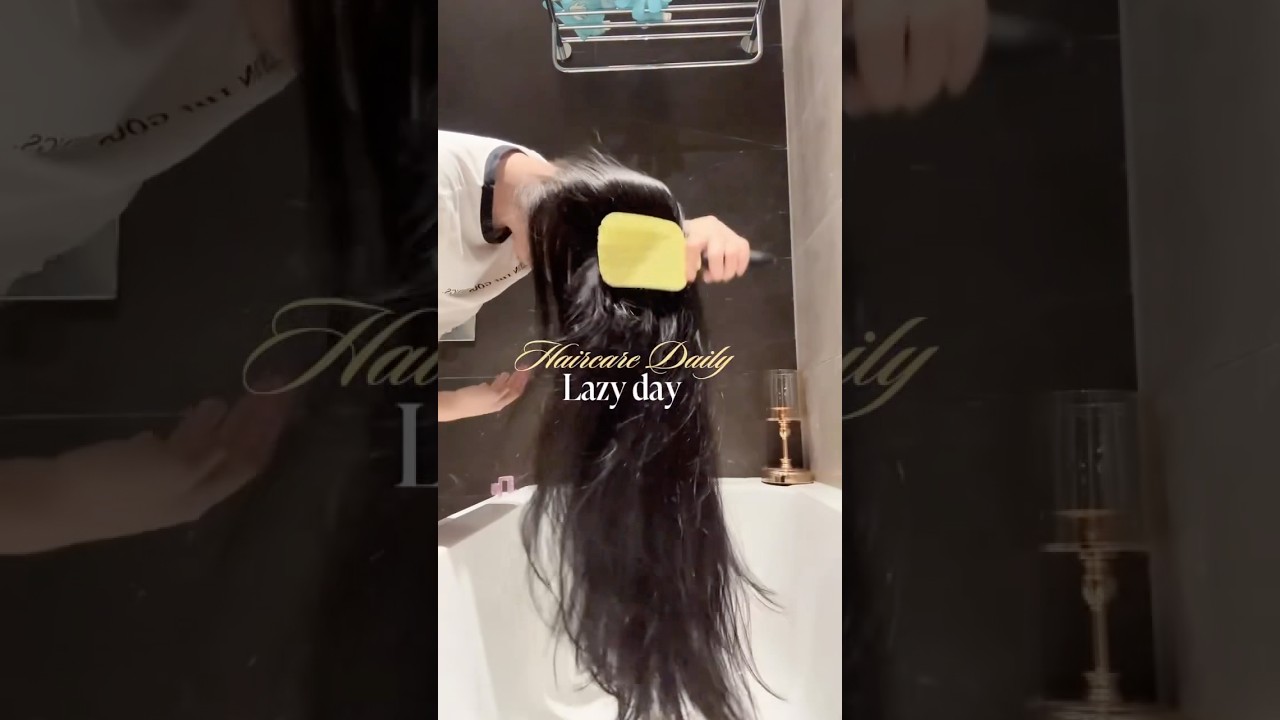 My haircare routine🎀 #haircare #beauty #asmr #selfcare #kbeauty #morningroutine #cosmetics #shorts