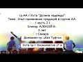 Опыт применения традиций. (часть 2). Алексей В. (Самара) Спикер на собрании группы АА Долина надежды