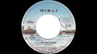 1978 HITS ARCHIVE: I’ve Had Enough - Wings (stereo 45)