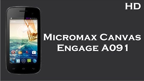 Micromax Canvas Engage A091 online with 1.2 Ghz Quad Core Processor, Android v4.4, 1500 mAh Battery