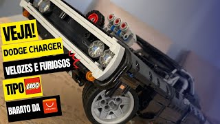 MONTAGEM E REVIEW DODGE CHARGER VELOZES E FURIOSOS CARRINHO TIPO LEGO BARATO DA ALIEXPRESS!