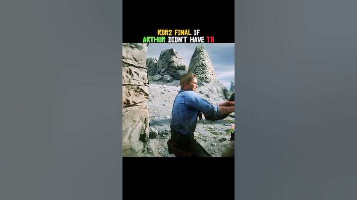 Imagine if Arthur never got TB #rdr2 #reddeadredemption