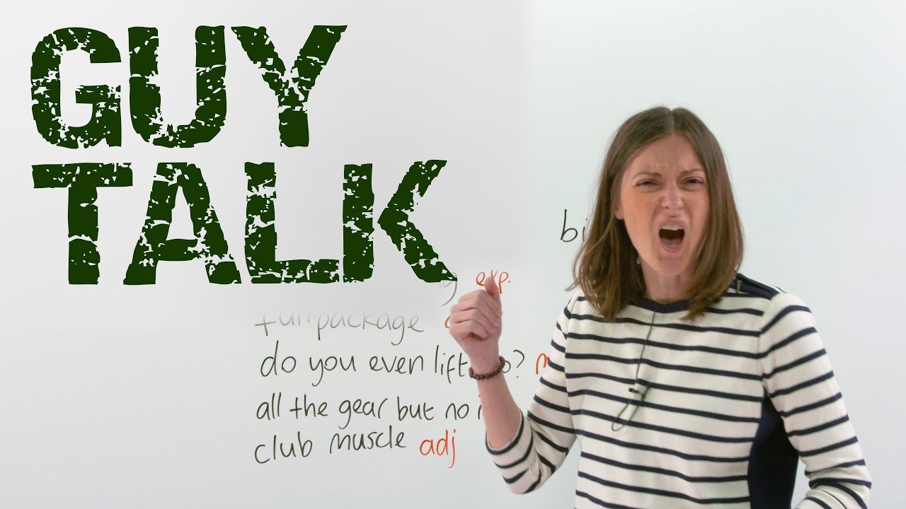 ⁣Learn English Slang: GUY TALK