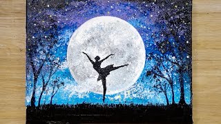 Aluminum Painting Technique How To Draw A Dancing Girl Under Moonlight Youtube Aluminum Painting Technique How To Draw A Dancing Girl Under Moonlight Youtube
