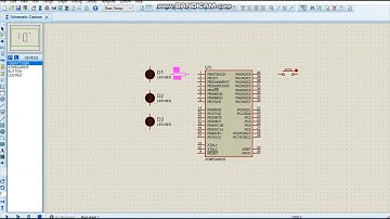 Menyalakan LED dengan Push Button Menggunakan Arduino dan ATMega8535 - Proteus
