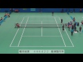 テニス日本リーグ女子決勝戦　橋本総業ＶＳ島津製作所
