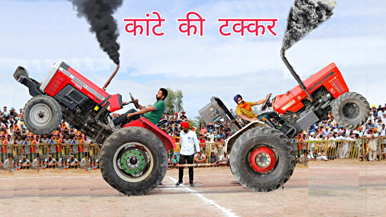 Massey 9500 vs Swaraj 855  Tractor Tochan fullfight