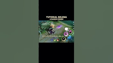 ✅Selena tutorial 4Dashs combo #mobilelegends #mlbb #selena  #tutorial #highlights