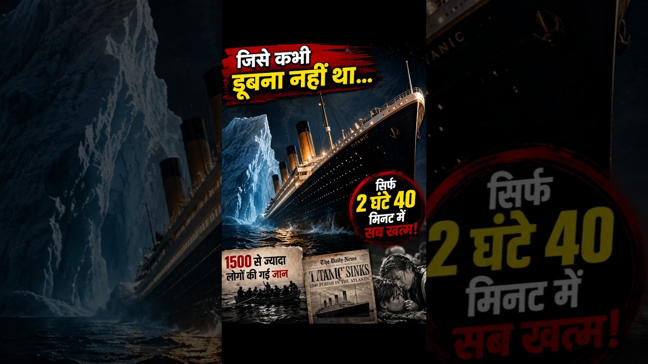 🚢 Titanic: 1500 Logon Ki Maut Ka Sach 😱 | The Untold Story #shorts
