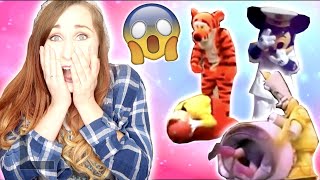 REACTING TO DISNEY FAILS (Funny Disney fail compilations)