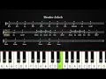 Bruder Jakob - PIANO TUTORIAL - LYRICS