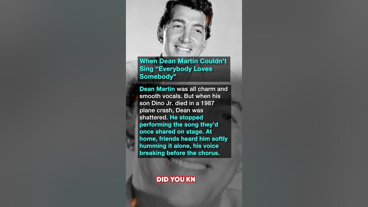 When Dean Martin Couldn’t Sing “Everybody Loves Somebody”