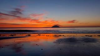 The Ailsa Craig at sunset