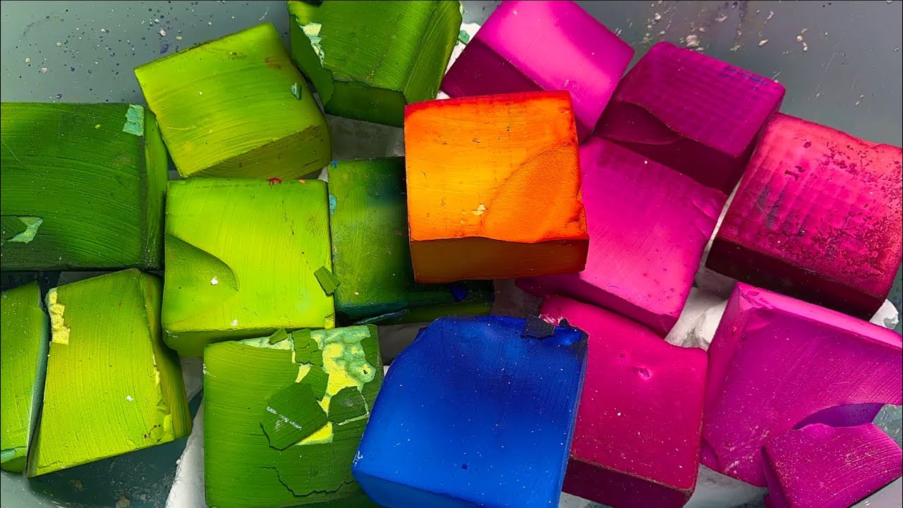 🍓🥝🫐🍊Rich Dyed Chalk | Crunchy Texture | Extremely Satisfying | Stress & Fatigue Relief | ASMR