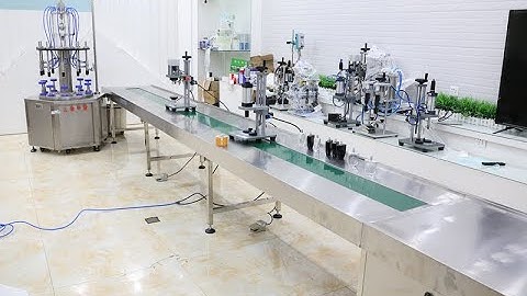 automatic perfume filling crimping pressing machine line