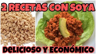 2 RECETAS CON SOYA | RÁPIDAS, DELICIOSAS, ECONÓMICAS | By Visan