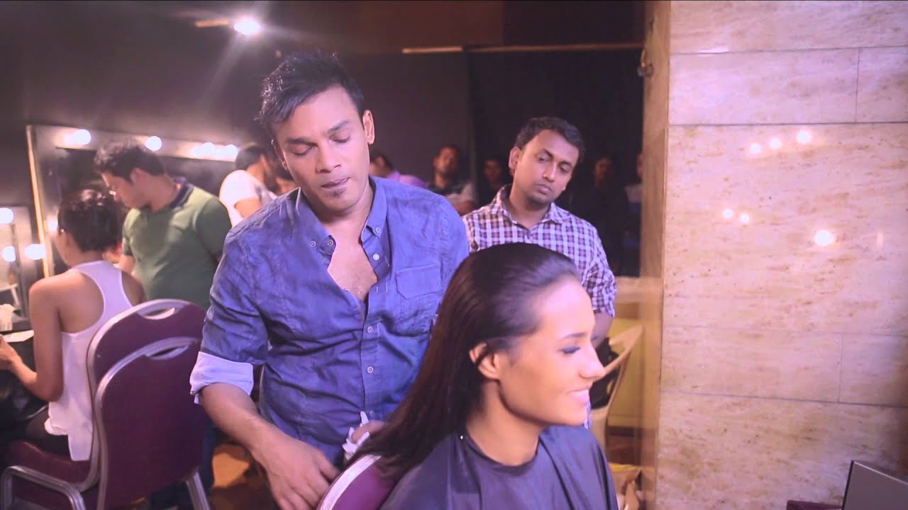 Backstage with Clint Fernandes: Bedhead @ LFW S/R 14: Female look for Archana Kocchar