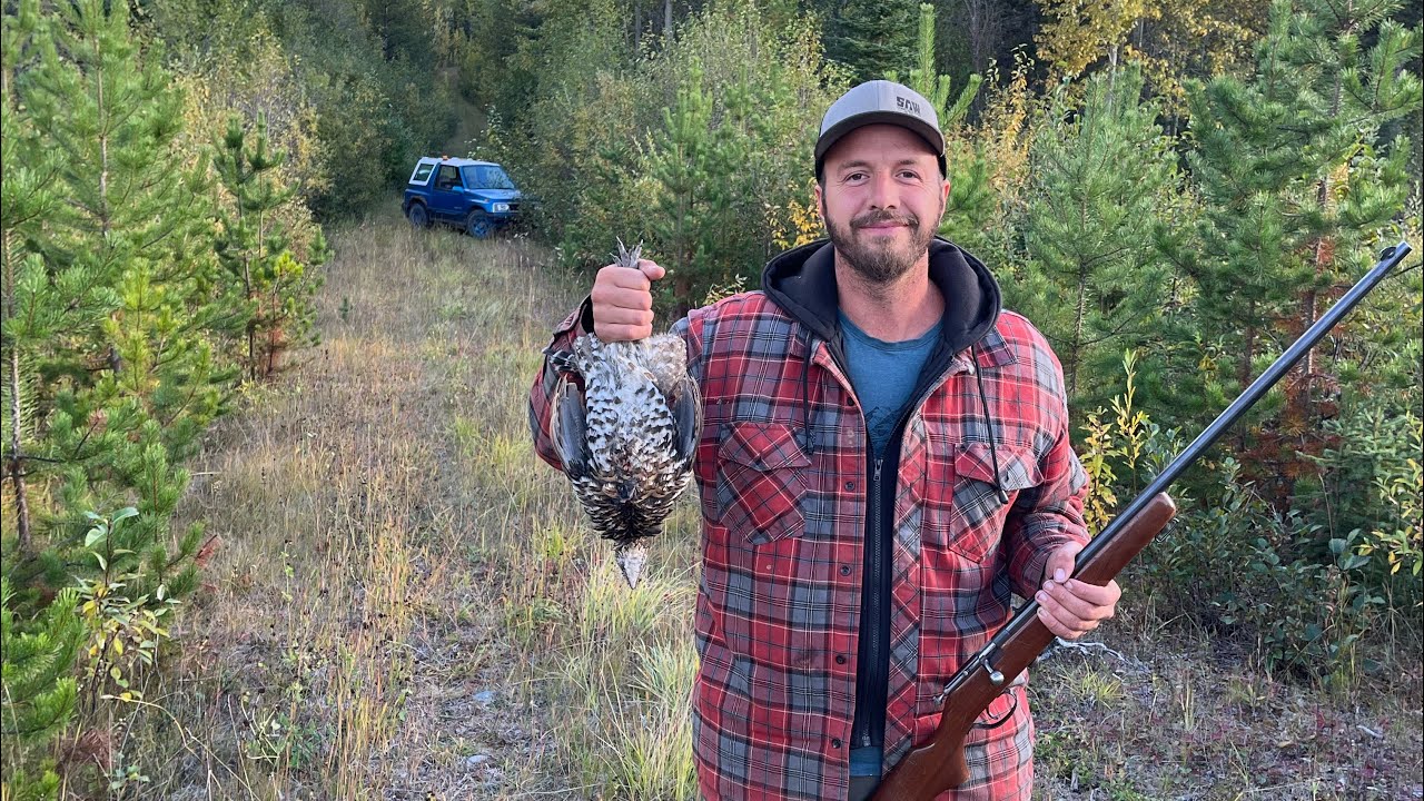 Grouse hunting with slingshot and cooey .22 single shot rifle YouTube