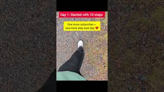One Subscriber = One More step #motivation #discipline #fitness #selfimprovement #mindset #challenge