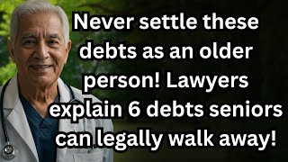 Never settle these debts as an older person! Lawyers explain 6 debts seniors can legally walk away!