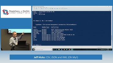 CSV, JSON and XML (Oh My!) by Jeff Hicks
