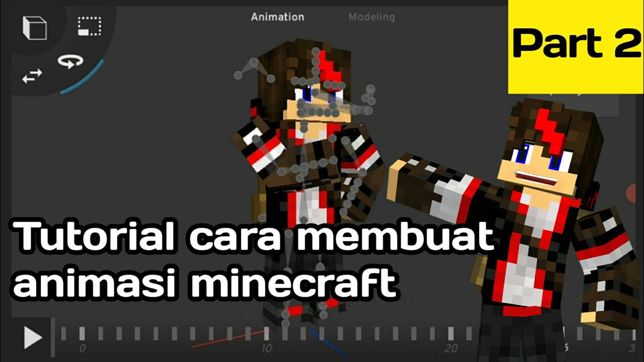 Tutorial cara membuat animasi minecraft prisma 3d + smooth part 2 - YouTube