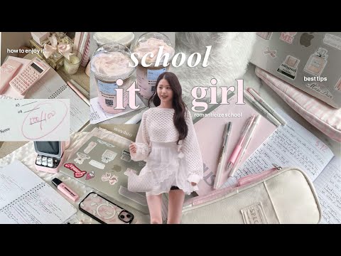 how to be the school it girl✨ ways to romanticize school actually and enjoy it!