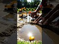 Mini Excavator Puddle Play &amp; Rubber Duck Surprise! 🚧🦆