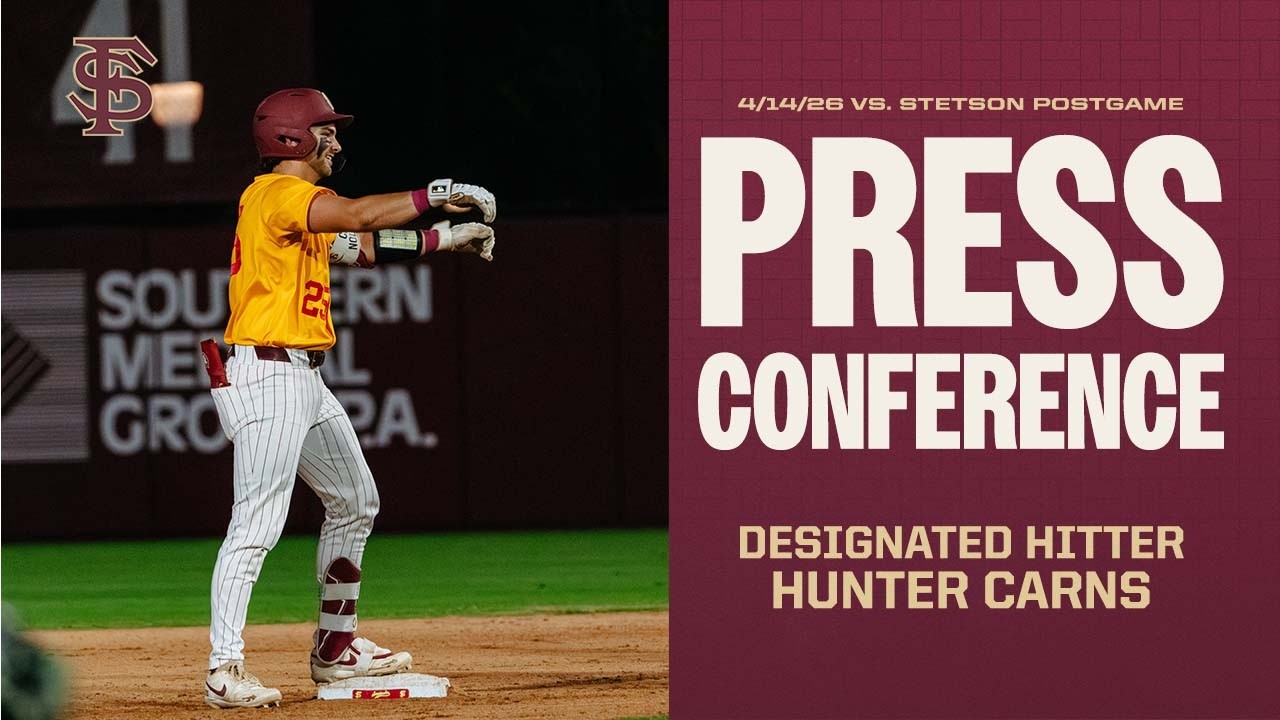 Image related to FSU Baseball | DH Hunter Carns Postgame Press Conference (4/14/26 vs. Stetson)