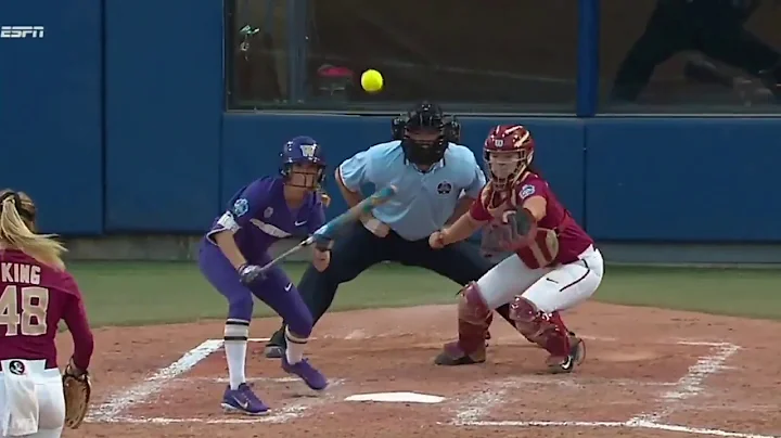 Unbelievable Jessie Warren's double play for Flori...