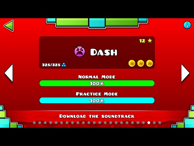 Geometry Dash 2.2 – “Dash” 100% Complete [All Coins] class=