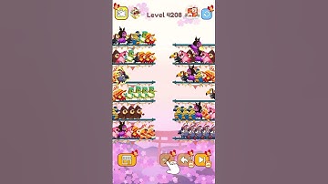 Bird Sort Color Level 4208 #games #gaming #gameplay