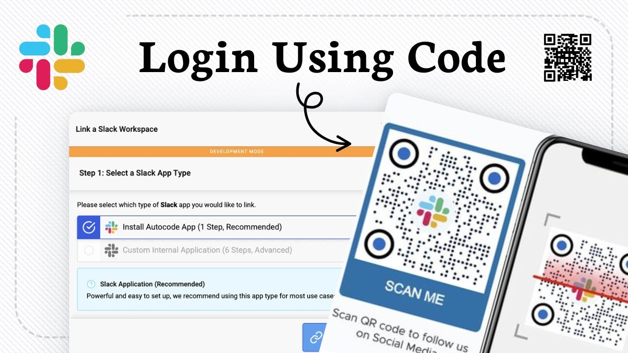 Как подключиться к Slack с помощью QR-кода