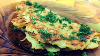 Вкусный ужин.  Драник с мясной начинкой из картофеля.