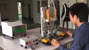 Fixed screw locking machine with dual-axi double Z platform