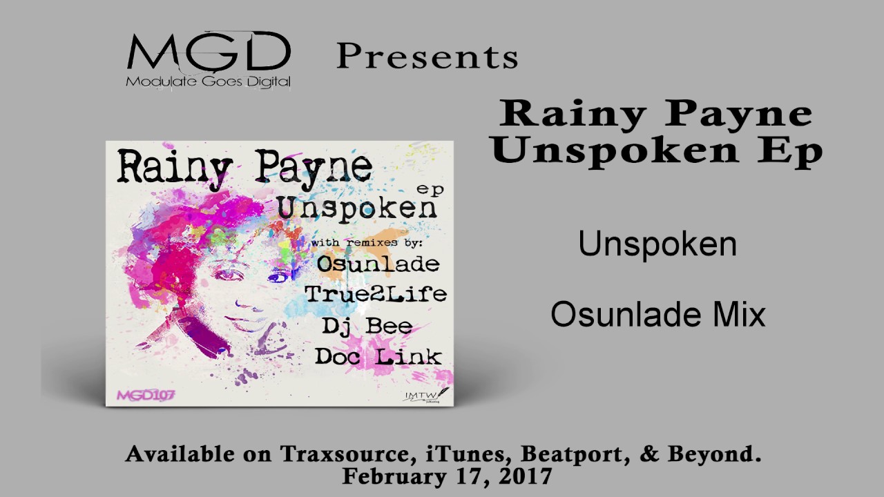 Rainy Payne Unspoken Ep - Promo Sample