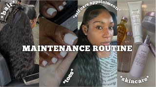 MY MONTHLY MAINTENANCE ROUTINE | HAIR, SKIN, NAILS &amp; BEAUTY PRODUCTS *SELF CARE APPOINTMENTS* | VLOG