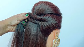Simple Front Hairstyle For Every Occasion || Party Hairstyle ||