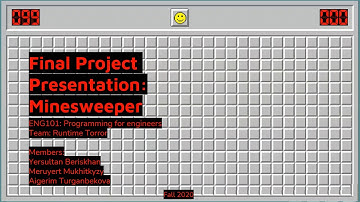 Minesweeper Game final project (Runtime Torror team)