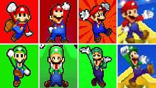 Evolution of Mario & Luigi Series VICTORIES and LEVEL UP Screens (2003-2024)