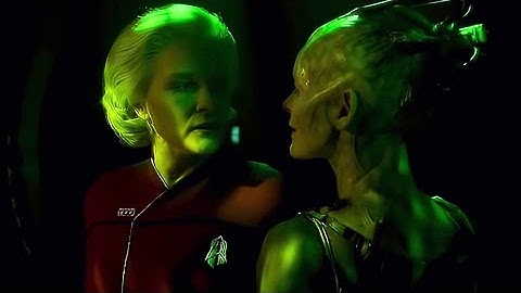 Admiral Janeway battles the Borg Queen | Star Trek: Voyager | Endgame | S7E26