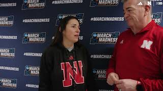 March Madness Interview with Amy Williams | Nebraska WBB Win vs. A&M + Preview vs. Oregon State