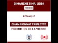 Ptanque  championnat vienne  triplette promotion