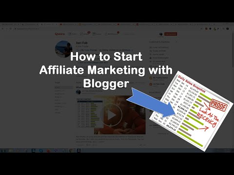 How to start affiliate marketing with blogger