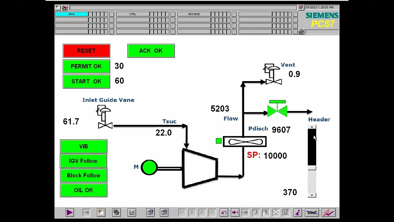 SIEMENS PCS 7 Tutorial ( Z5)  |  Compressor Control in CFC and SCL | Anti-Surge | Final Projects