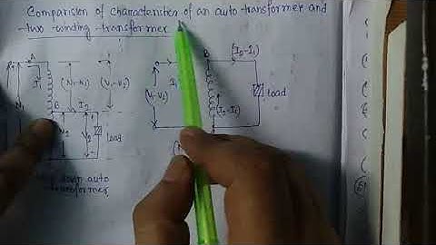 Comparison between the auto transformer and two windings transformer
