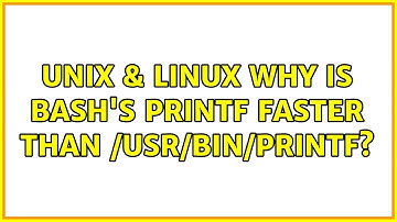 Unix & Linux: Why is bash