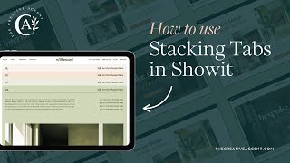 Create and Edit Stacking Tabs in Showit Website - Willawood Template