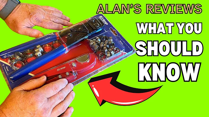 iCRIMP Ratchet PEX Cinch Tool with Removing function for 3/8 to 1-inch Stainless Steel Clamps 20PCS