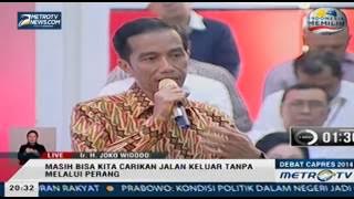 Debat Capres, Jokowi: Ada 3 Strategi Diplomasi Jitu